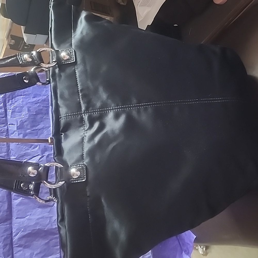 Coach Special Edition Holiday Tote Bag with Multicolor Shimmering Accents Euc - Picture 6 of 16